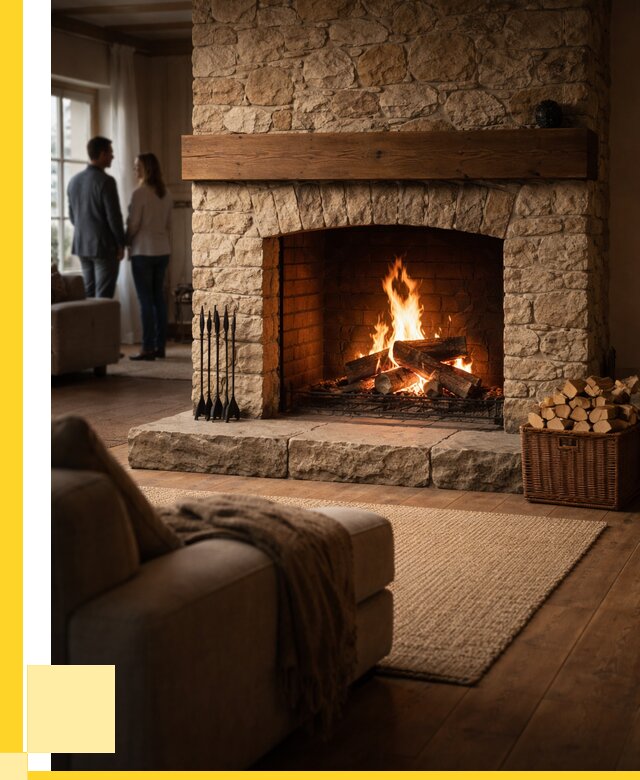 Открытые камины под ключ в Мытищах от 152325 р. ЭриданМтщ