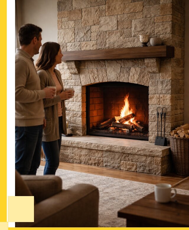 Каменные камины на заказ в Мытищах от 182790 р. | ЭриданМтщ