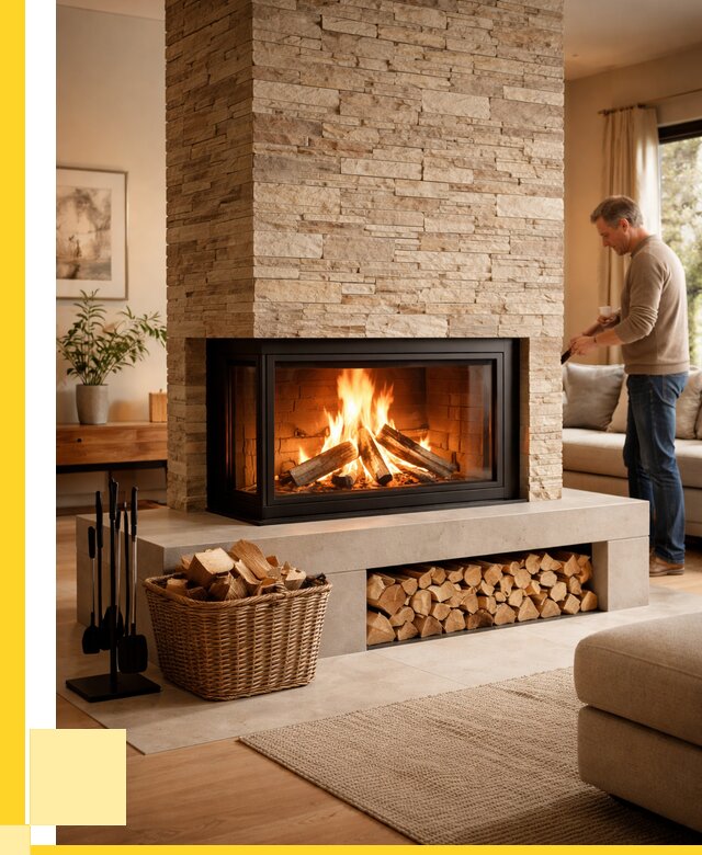 Дровяной камин под ключ в Мытищах от 203100 р. | ЭриданМтщ