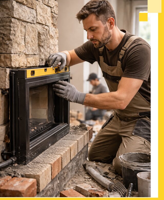 Дровяные камины под ключ в Мытищах: монтаж, обустройство