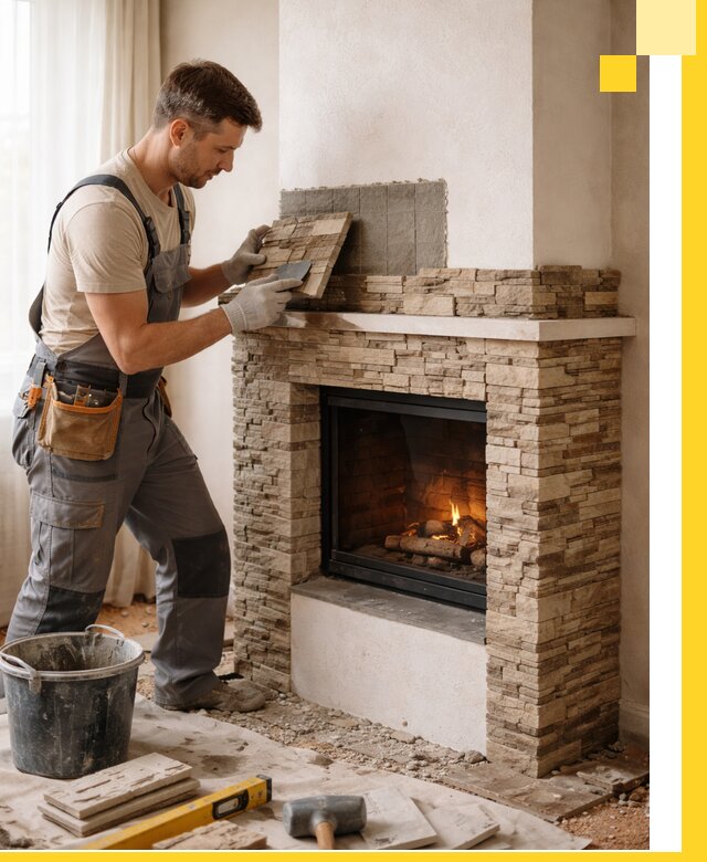 Изготовление и монтаж каминов для дома под ключ в Мытищах