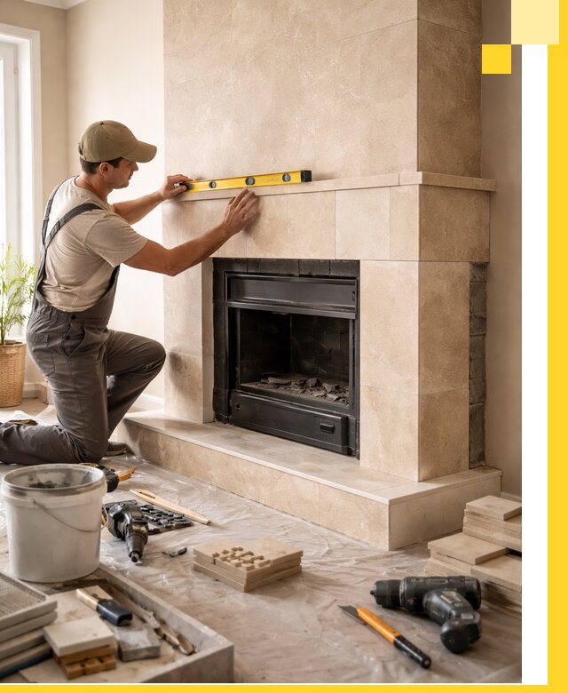 Установка и монтаж каминов в частном доме под ключ в Мытищах