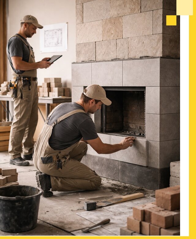 Индивидуальные проекты каминов и каминных систем в Мытищах