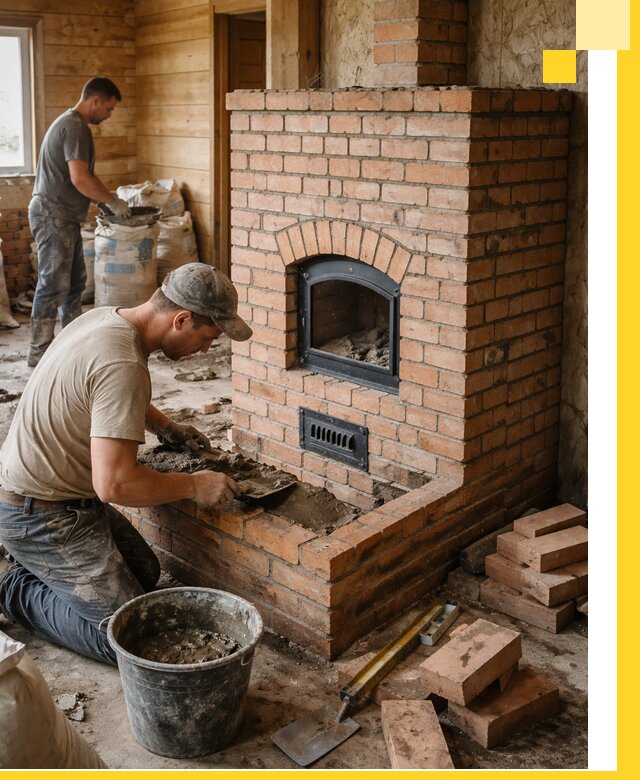 Профессиональное строительство печей в Мытищах под ключ