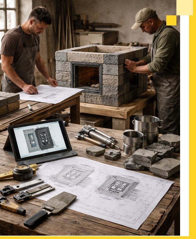 Разработка проектов печей с согласованием и монтажом в Мытищах