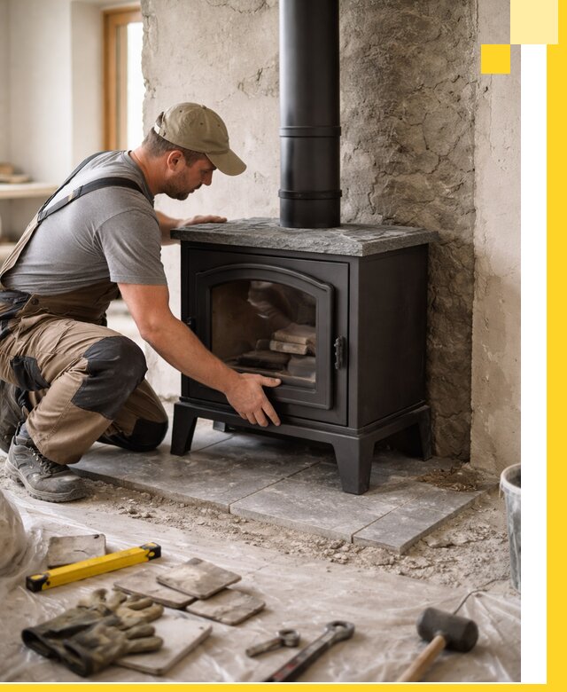 Профессиональный монтаж печей и каминов в Мытищах под ключ