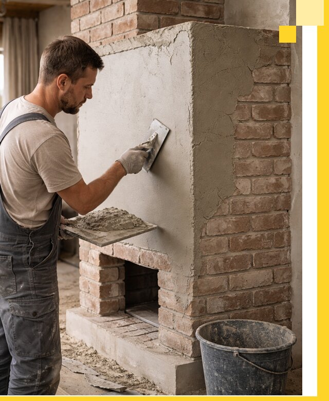 Отделка печей и облицовка каминов в Мытищах под ключ