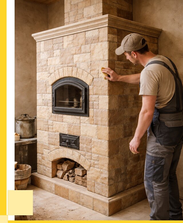 Облицовка печей в Мытищах от 4570 р. под ключ | ЭриданМтщ