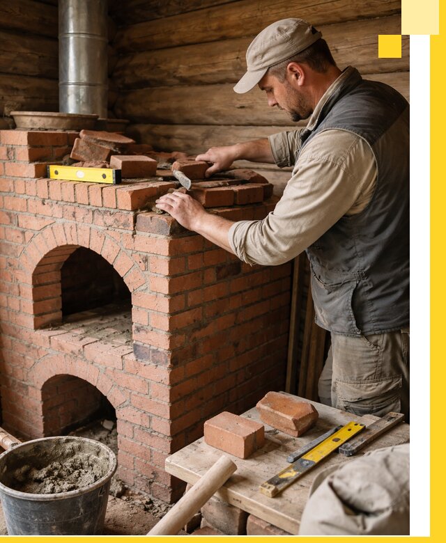 Изготовление и установка русских печей в Мытищах под ключ