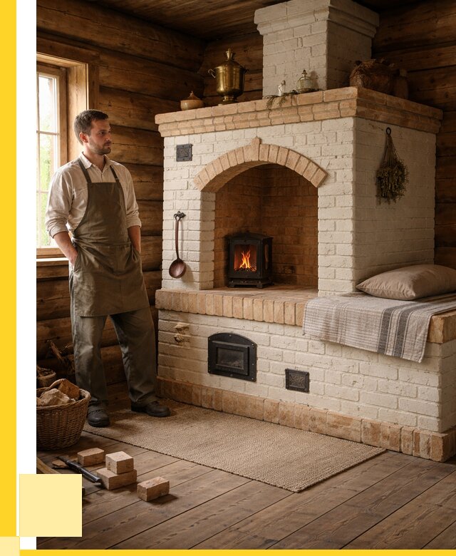 Русские печи с лежанкой под ключ в Мытищах от 152325 р. ЭриданМтщ