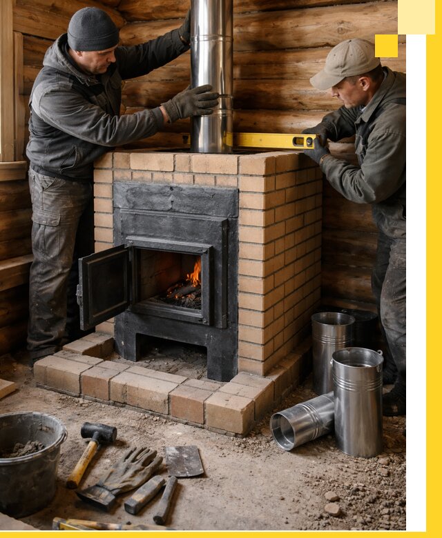 Проектирование, изготовление и установка банных печей в Мытищах