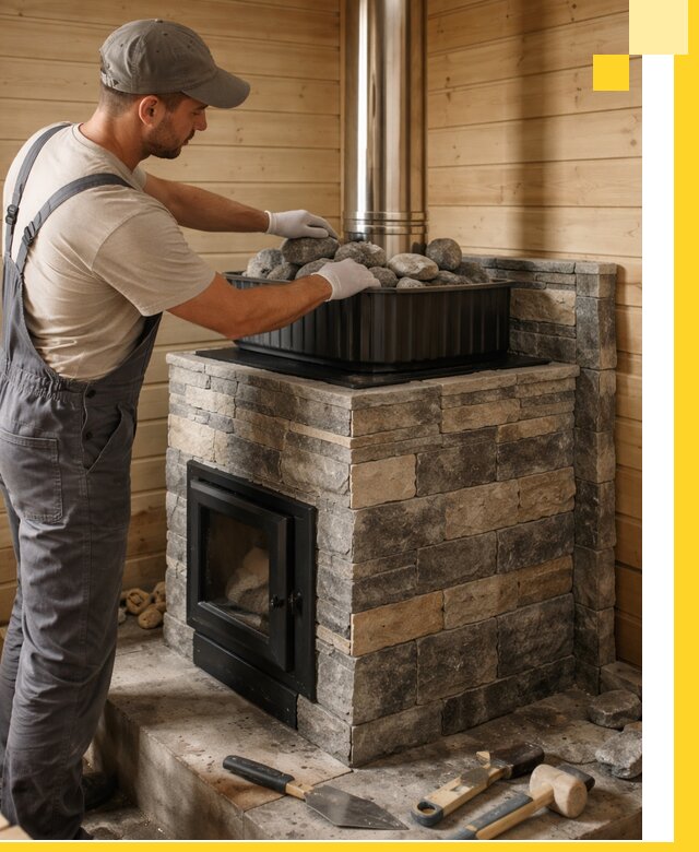 Печи для парной в Мытищах, производство, монтаж и обслуживание