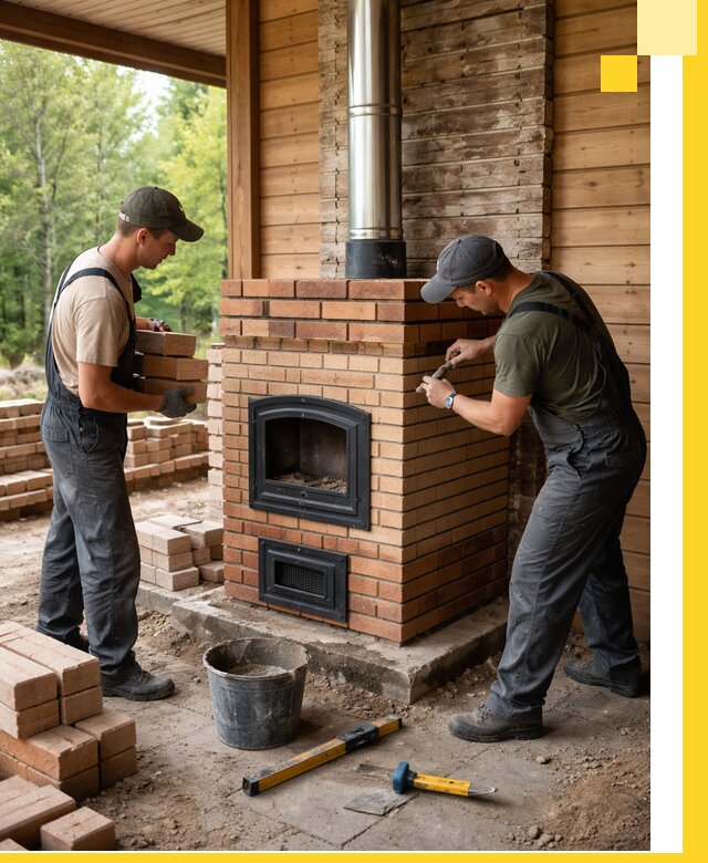 Производство и установка дачных печей под ключ в Мытищах