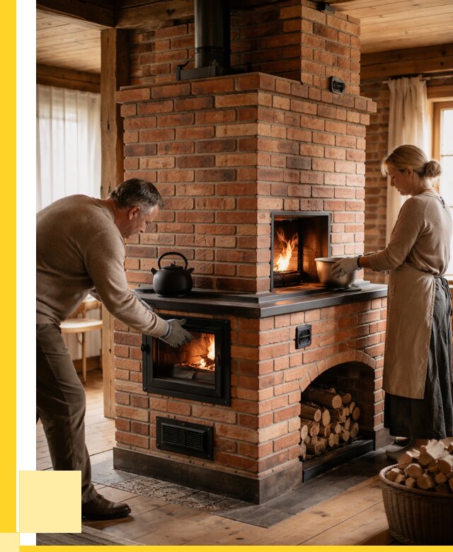 Печи для загородного дома под ключ в Мытищах от 81240 р. | ЭриданМтщ