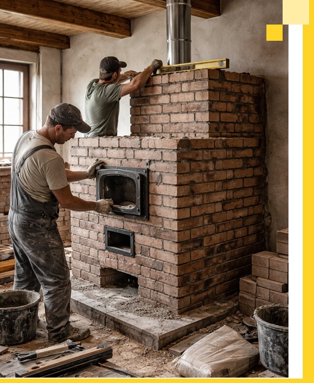 Печи для загородного дома под ключ в Мытищах — монтаж и сервис