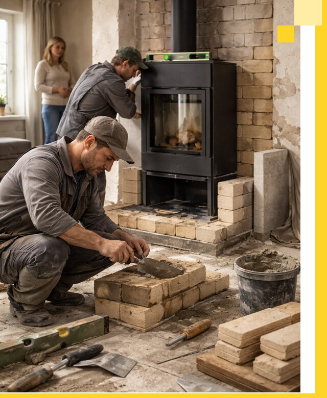 Печи и камины под ключ: проект, установка в Мытищах