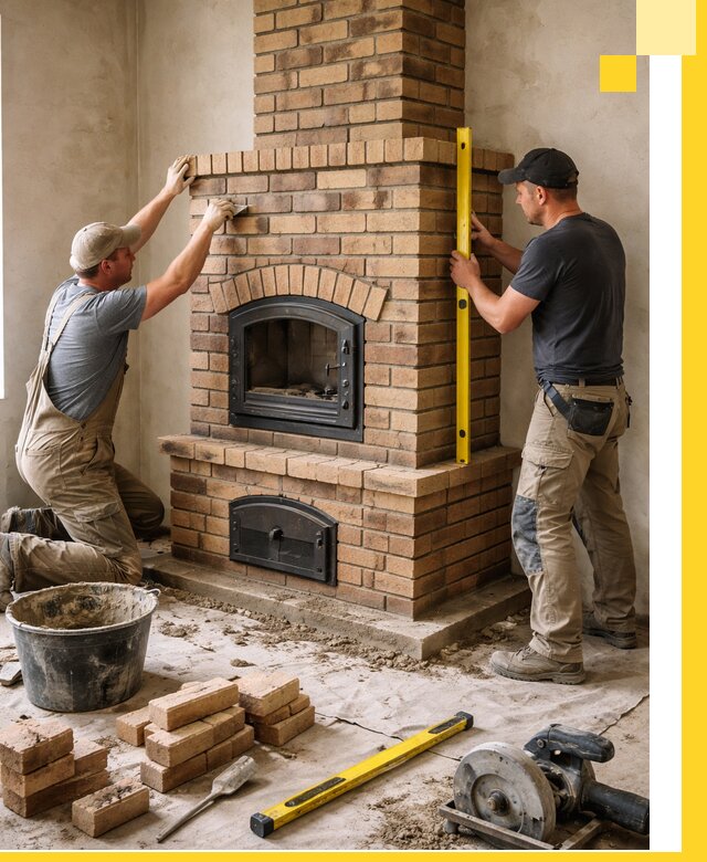 Продажа и установка печей и каминов для дома под ключ в Мытищах