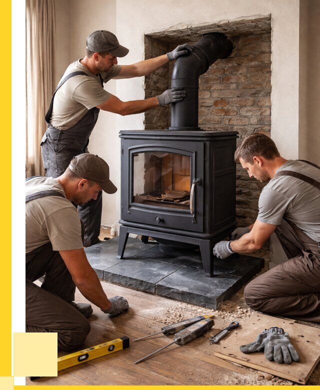 Монтаж печи камина в частном доме в Мытищах от 25388 р. | ЭриданМтщ