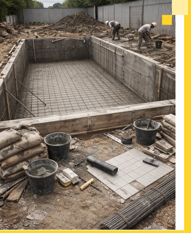 Строительство бассейнов под ключ в Мытищах, дизайн и монтаж