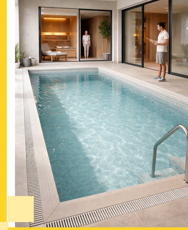 Отделка бассейна пленкой ПВХ в Мытищах от 3554 р. - ЭриданМтщ