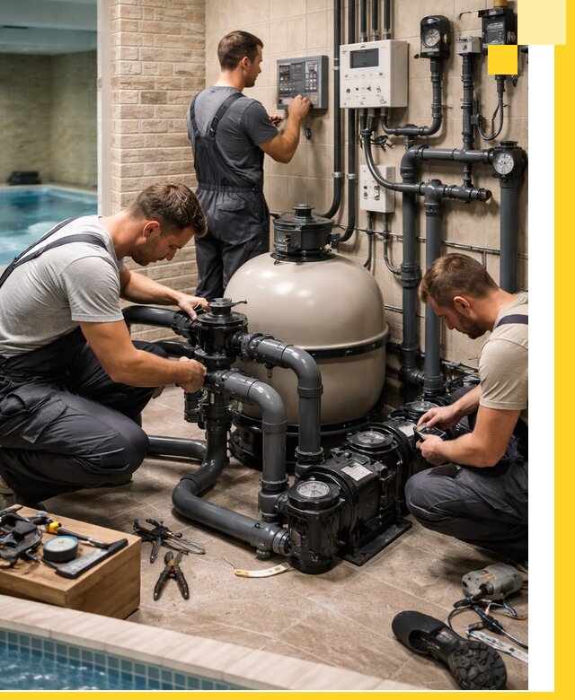 Комплексное оборудование для бассейнов под ключ в Мытищах