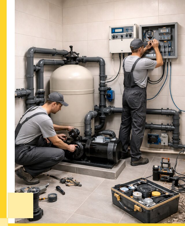 Монтаж оборудования для бассейнов в Мытищах от 40620 р. | ЭриданМтщ