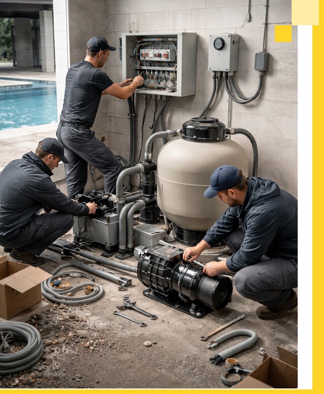 Профессиональный монтаж оборудования для бассейнов в Мытищах