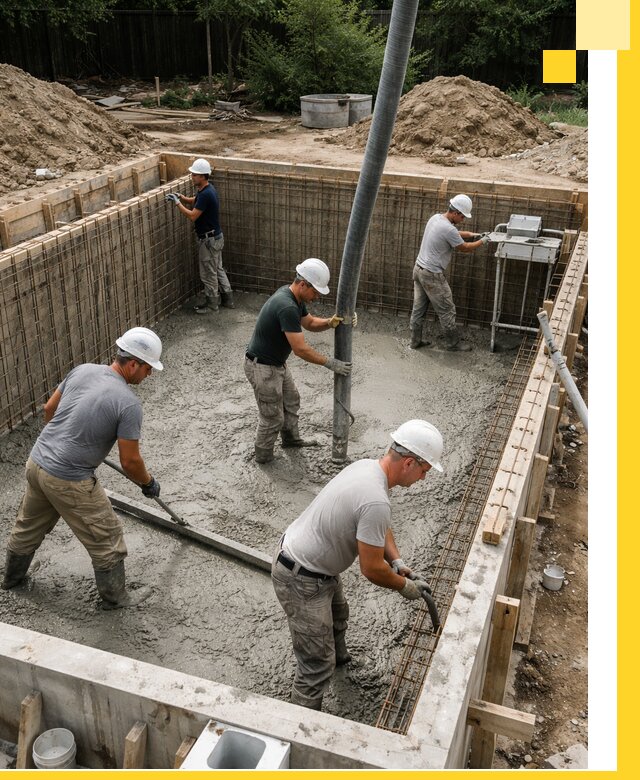 Строительство бетонных бассейнов под ключ в Мытищах
