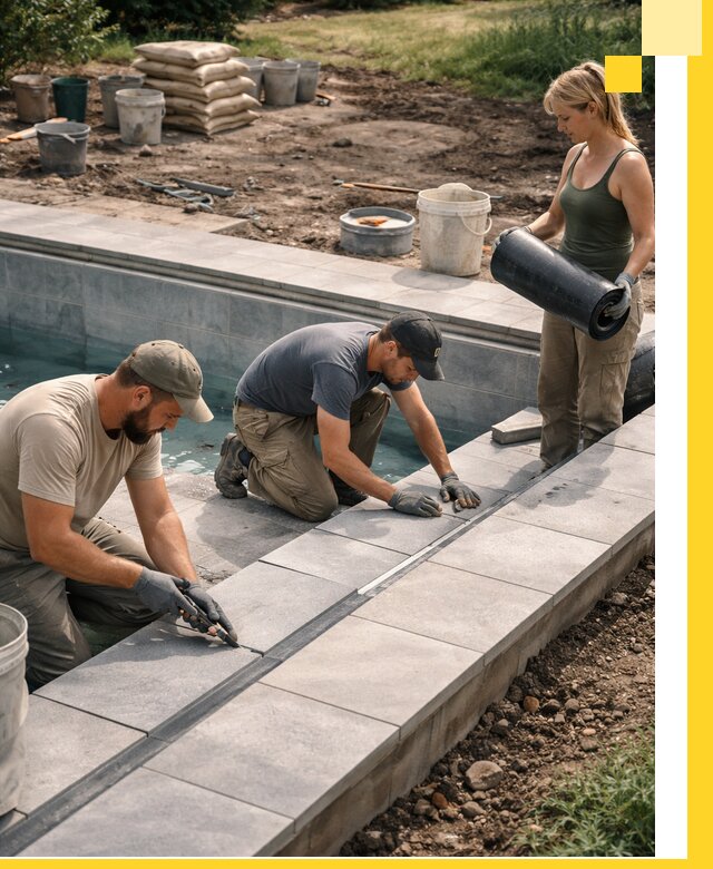 Строительство и монтаж уличных бассейнов под ключ в Мытищах