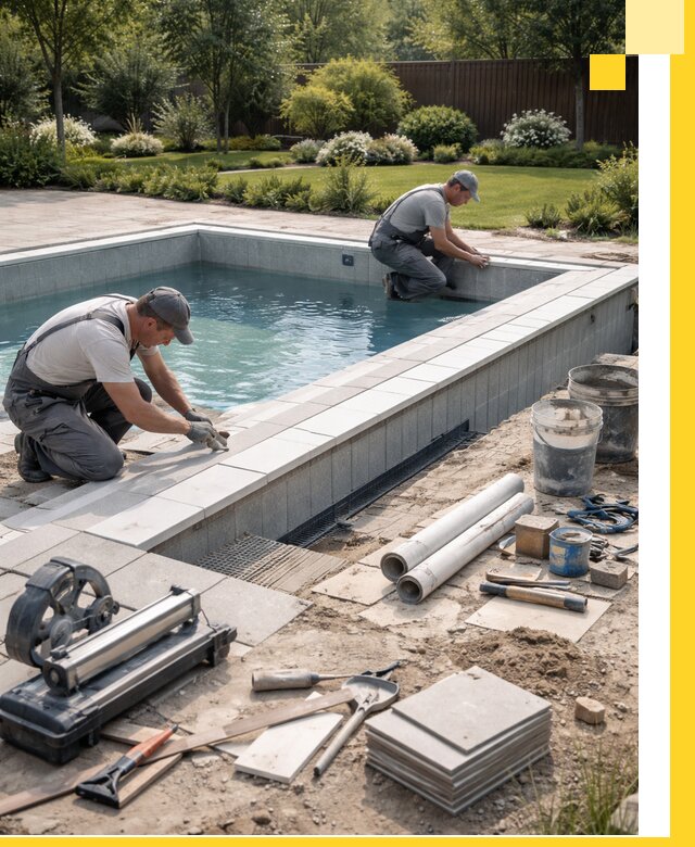 Строительство открытых бассейнов под ключ в Мытищах профессионально