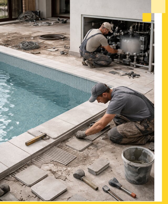 Строительство и монтаж бассейнов в коттедже в Мытищах