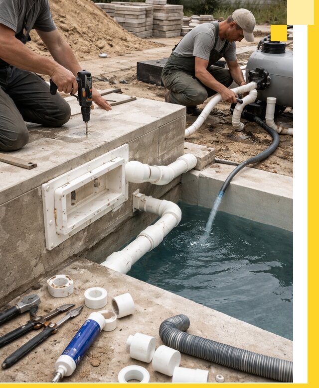 Строительство скиммерных бассейнов под ключ в Мытищах