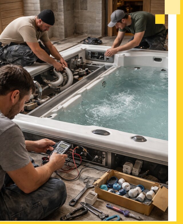 Гидромассажные бассейны под ключ в Мытищах, дизайн и монтаж