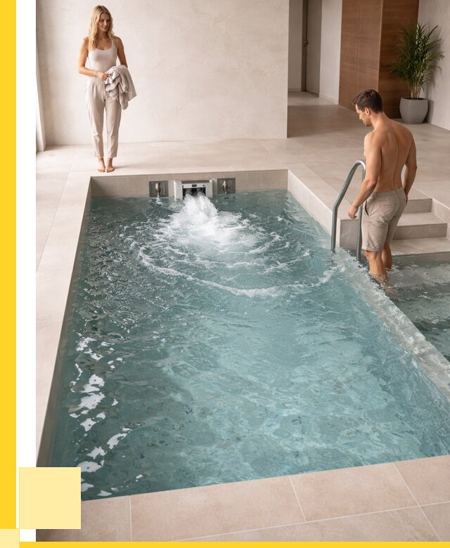 Бассейн с противотоком в Мытищах от 253875 р. | ЭриданМтщ