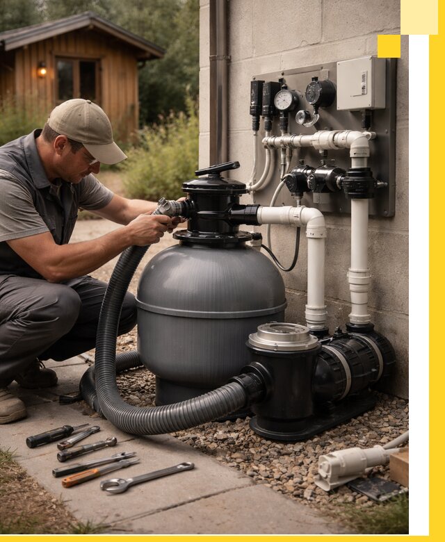 Продажа и монтаж фильтров и насосов для бассейнов в Мытищах