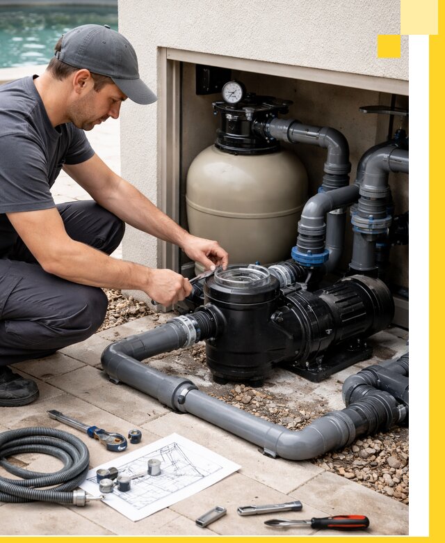 Поставка, монтаж и сервис насосов для бассейнов в Мытищах