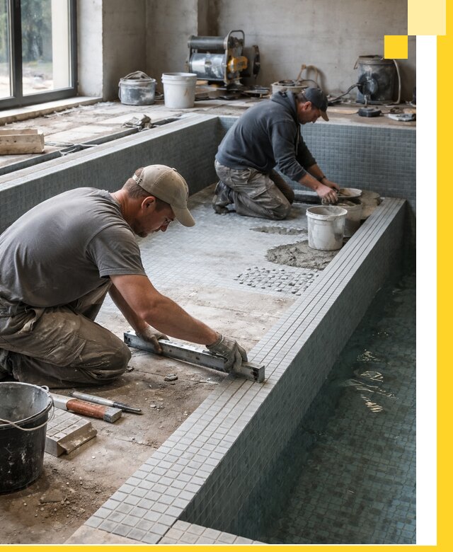 Строительство бассейна в частном доме в Мытищах под ключ