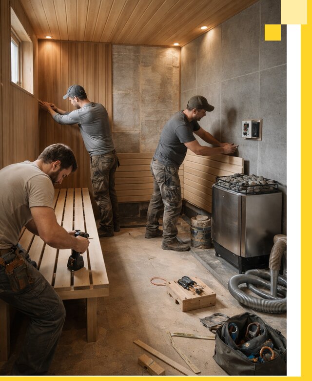 Сауны под ключ в Мытищах, проектирование, строительство, отделка