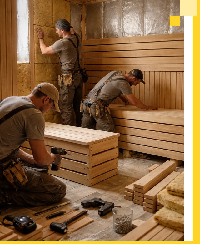 Профессиональное строительство саун под ключ в Мытищах