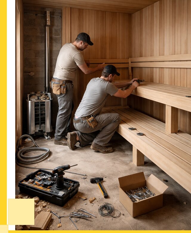 Монтаж саун под ключ в Мытищах от 121860 р. | ЭриданМтщ
