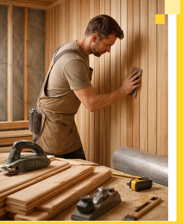 Профессиональная отделка саун и парных под ключ в Мытищах