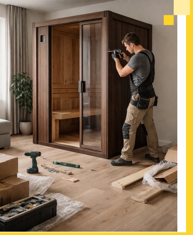 Установка и производство мини саун под ключ в Мытищах