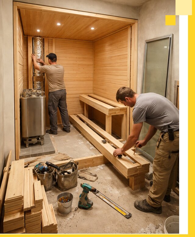 Проектирование и установка домашних саун под ключ в Мытищах