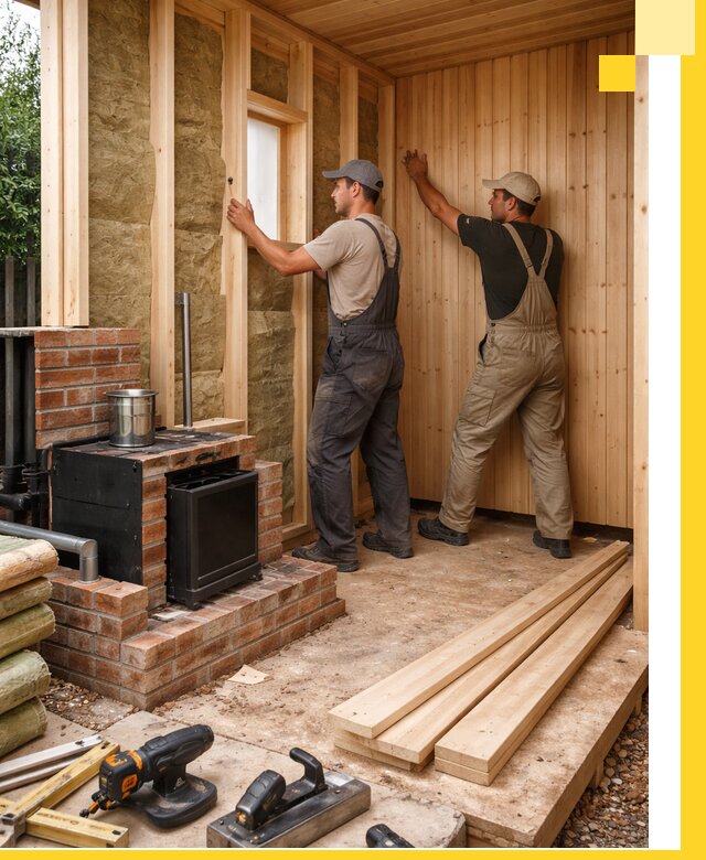 Строительство и установка дачных саун под ключ в Мытищах