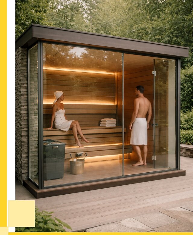 Сауна стеклянная и двери для сауны в Мытищах от 253875 р. | ЭриданМтщ