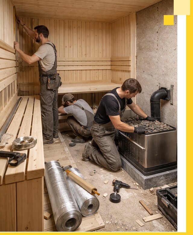 Индивидуальные сауны на заказ в Мытищах под ключ, проект и монтаж