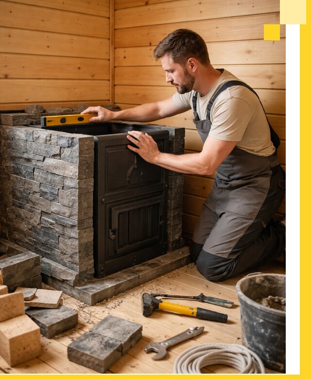 Производство и установка печей для саун под ключ в Мытищах