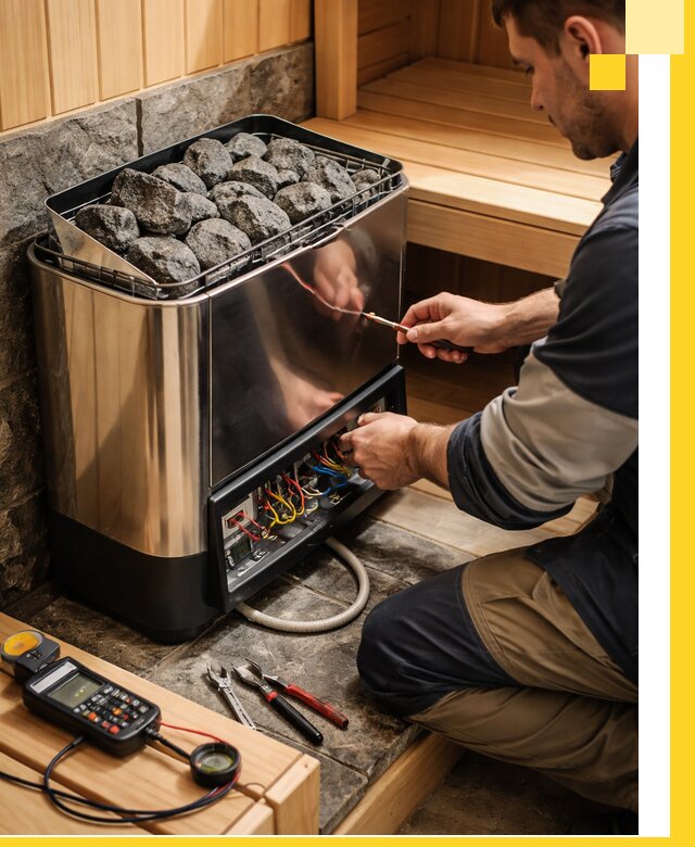 Продажа и установка электрокаменок для саун в Мытищах