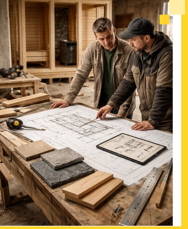 Проекты бань под ключ и планы строительства в Мытищах