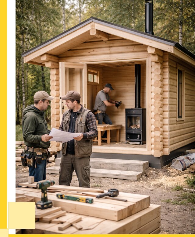 Монтаж бань под ключ в Мытищах — от 203100 р. | ЭриданМтщ